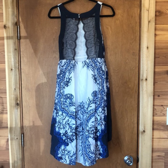 Free People floral high low open back dress - Picture 8 of 10